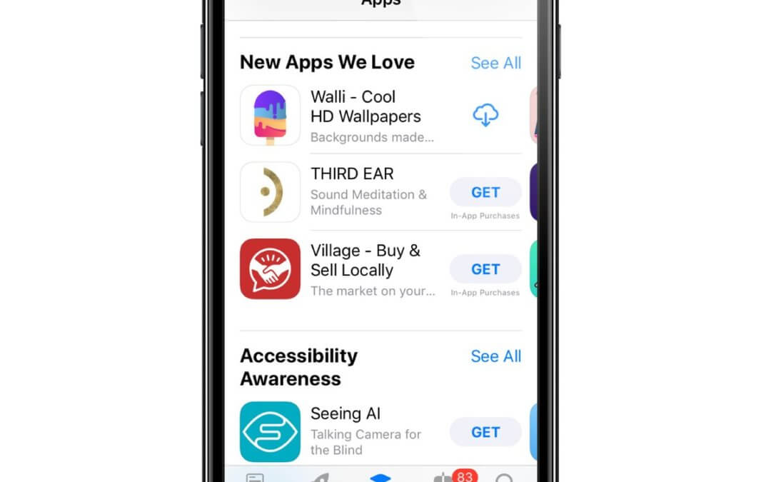 Walli is featured on the AppStore!